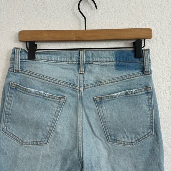 Abercrombie & Fitch The Boyfriend Mid-Rise Denim Jeans Light Ripped Wash 27 - Picture 7 of 11